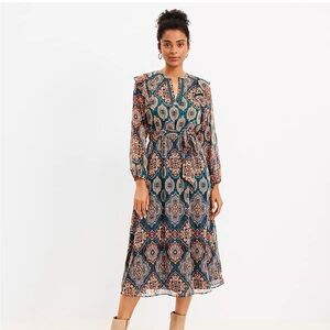 NWT Tapestry Tiered Loft dress size XXSP